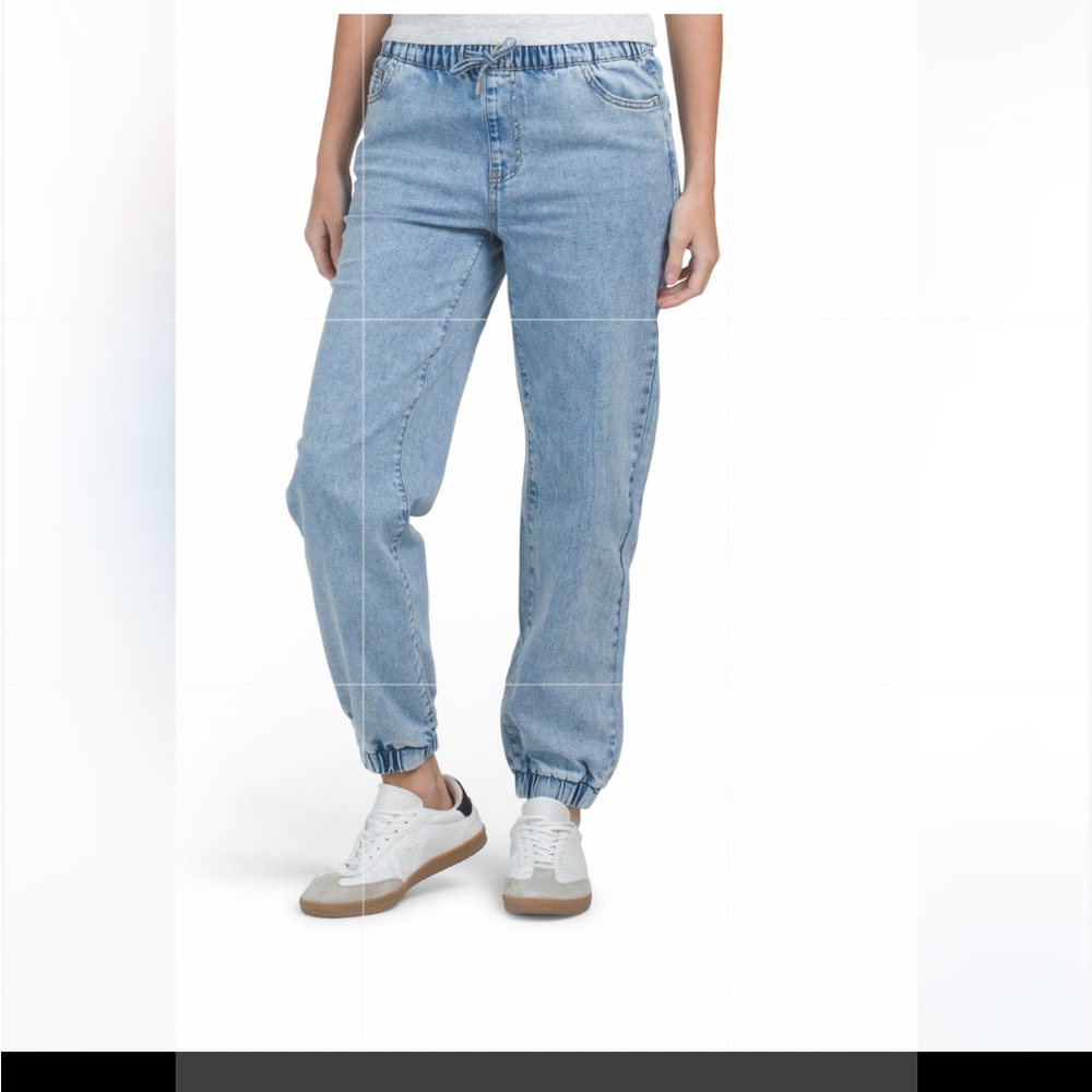 OAT Cloud Luxe denim high waist relaxed jogger pants Size 4/27